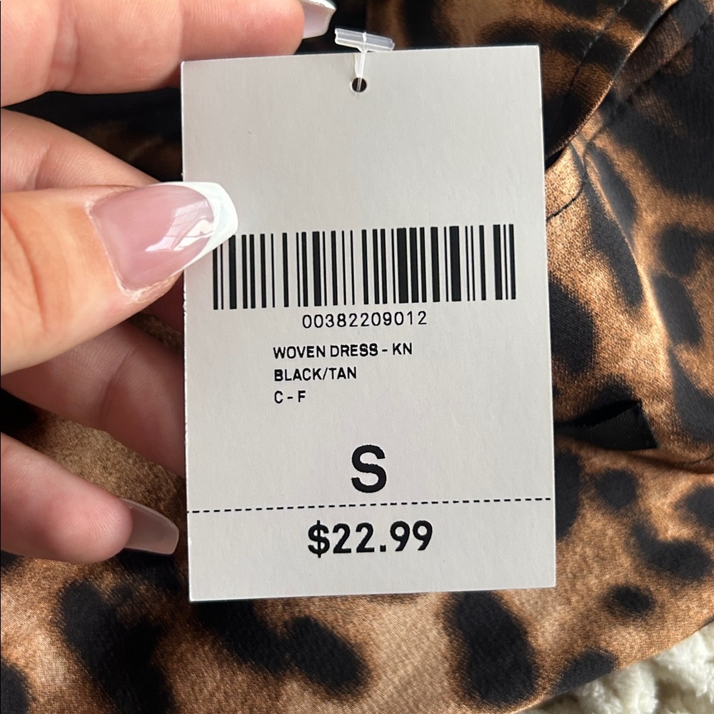 Forever 21 Leopard Print Slip Dress - Black & Brown - Picture 4 of 4